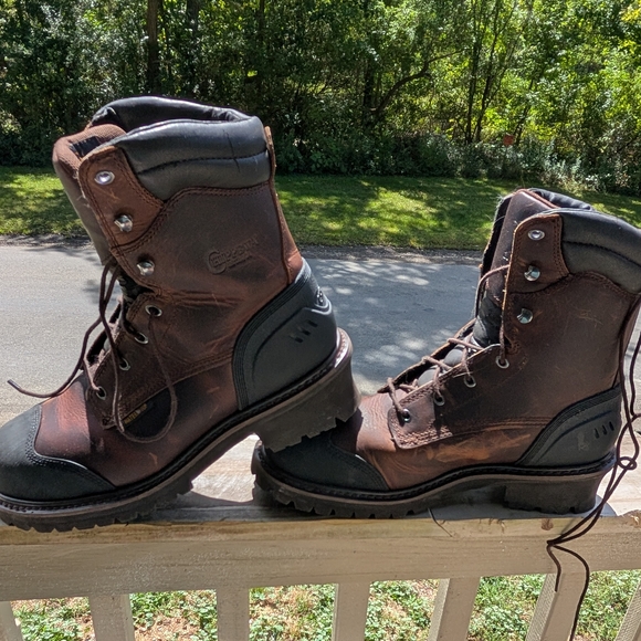 Chippewa Dark Brown Leather Boots - Picture 1 of 4